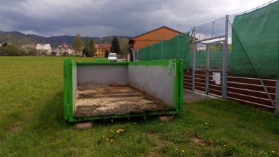 Velkoobjemový kontejner na biologicky rozložitelný odpad