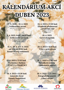 Kalendárium duben 2023